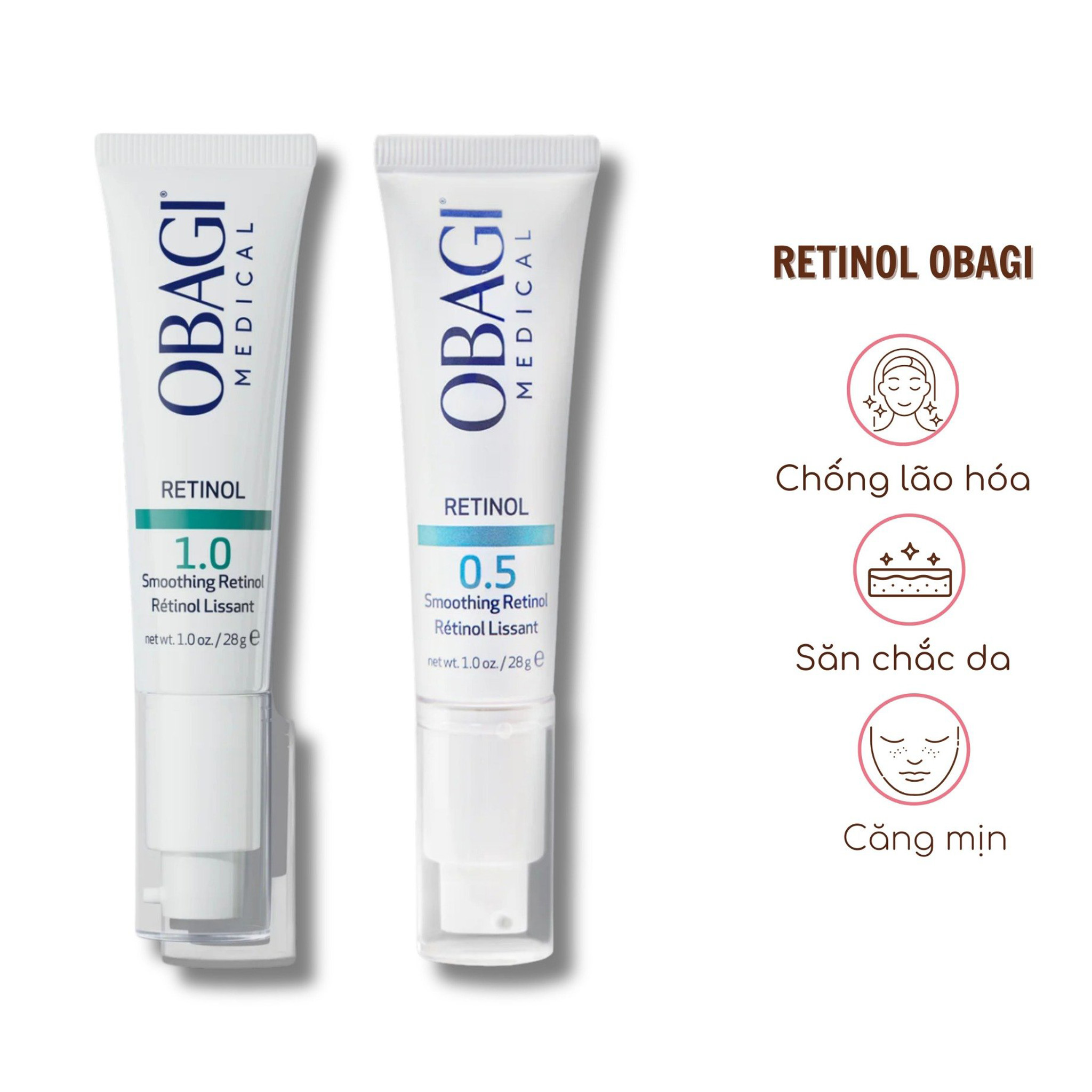 Hình ảnh minh họa củaKem Chống Lão Hóa Hỗ Trợ Trị Mụn Obagi Retinol 1.0%