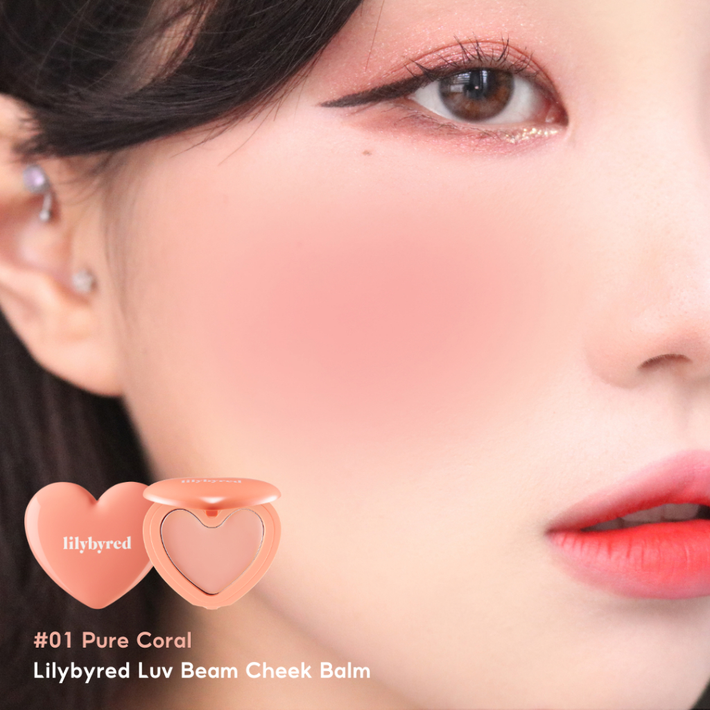 Hình ảnh minh họa củaMá Hồng Dạng Kem Lilybyred Luv Beam Cheek Balm #01 Pure Coral