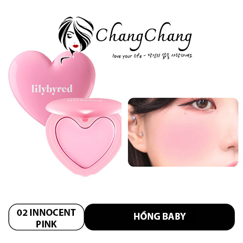 Má Hồng Dạng Kem Lilybyred Luv Beam Cheek Balm #02 Innocent Pink