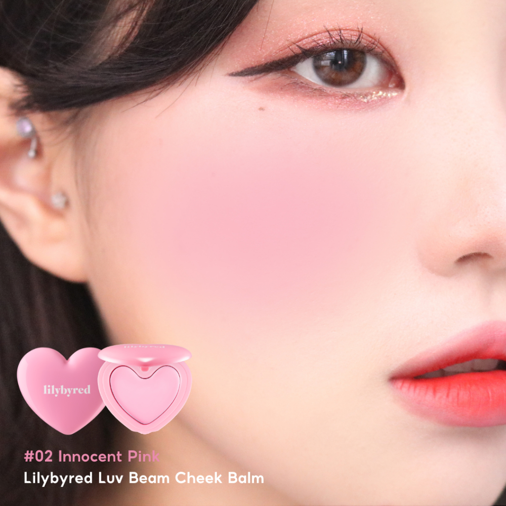 Hình ảnh minh họa củaMá Hồng Dạng Kem Lilybyred Luv Beam Cheek Balm #02 Innocent Pink