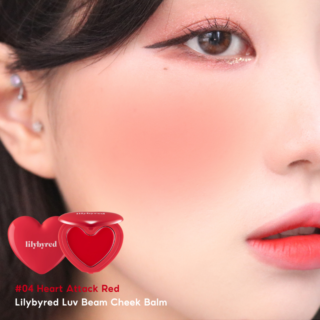 Hình ảnh minh họa củaMá Hồng Dạng Kem Lilybyred Luv Beam Cheek Balm #04 Heart Attack Red