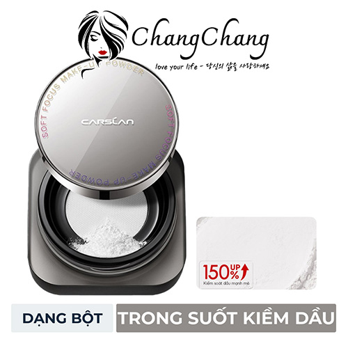 Phấn Bột Kiềm Dầu, Chống Nước Carslan Black Magnet Soft Mist Powder Trong Suốt