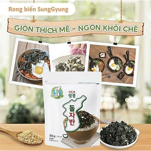 Hình ảnh minh họa của Rong biển vụn ăn liền Sunggyung tẩm gia vị 300g