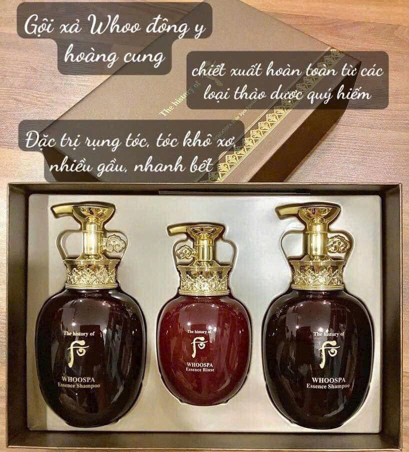 Hình ảnh minh họa củaSet Dầu gội Whoo Spa Essence Shampoo Chăm Sóc Da Đầu Phục Hồi Tóc Hư Tổn