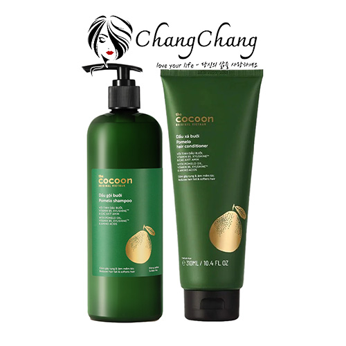 Cặp Gội Xả Bưởi Cocoon Không Sulfate Và Giảm Gãy Rụng 500ml Pomelo Shampoo