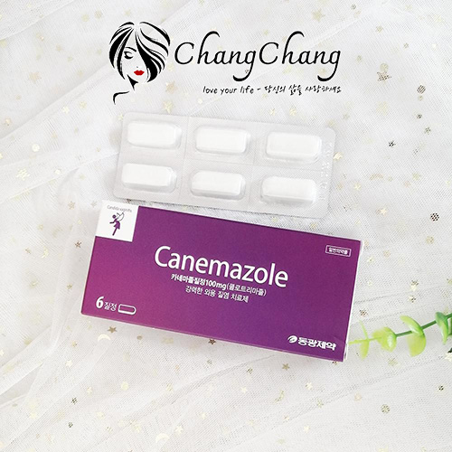 Viên đặt phụ khoa Canemazole 100mg hộp 6 viên