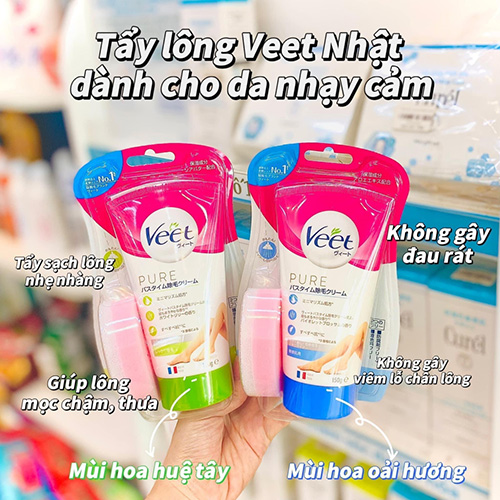 Hình ảnh minh họa củaKem Tẩy Lông Veet Pure Nhật Bản 150g Veet Japan
