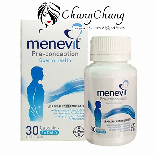 Thực phẩm chức năng Viên uống Menevit Pre-Conception Sperm Health của Úc