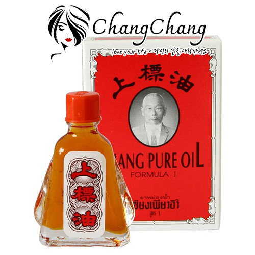 Dầu gió đỏ hiệu ông già Siang Pure Oil Thái Lan, Chai 7ml