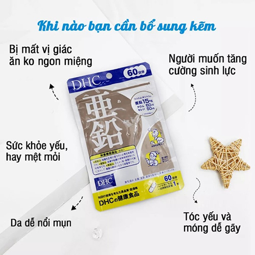 Hình ảnh minh họa củaViên uống bổ sung kẽm DHC Nhật Bản 60 viên
