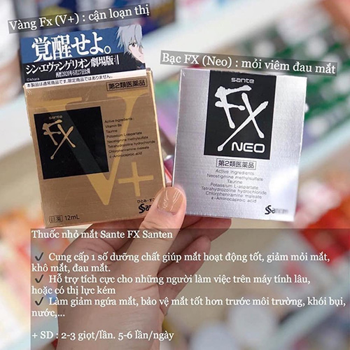 Hình ảnh minh họa củaNhỏ Mắt Sante FX Neo 12ml nội địa Nhật Bản