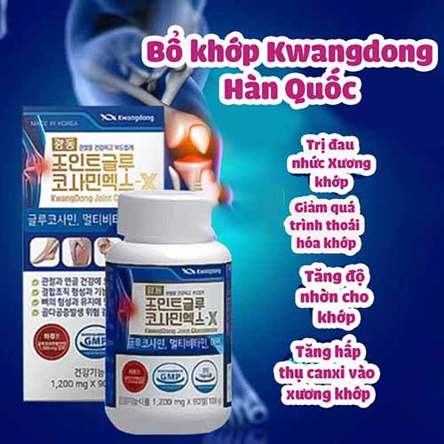 Hình ảnh minh họa củaViên Uống Bổ Khớp KwangDong Joint Glucosamine Hàn Quốc 2 lọ x 90 viên