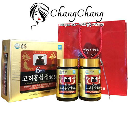 Cao Hồng Sâm 365 Hàn Quốc 6 năm tuổi Taewoong Food 6 Years Korean Red Ginseng Extract 365 (240g x 2 lọ)