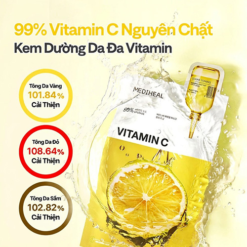 Hình ảnh minh họa củaMặt nạ giấy dưỡng da Mediheal Vitamin C Essential Mask
