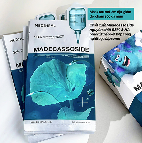Hình ảnh minh họa củaMặt nạ giấy dưỡng da Mediheal Madecassoside Essential Mask Blemish Repair