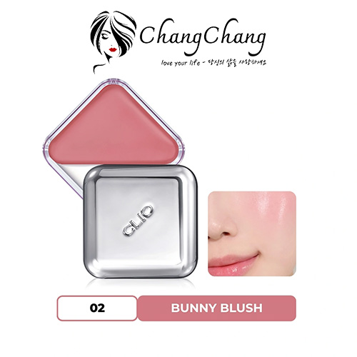 Má Hồng Kiêm Son Môi Clio Essential LipCheek Tap 02 Bunny Blush 4.5g