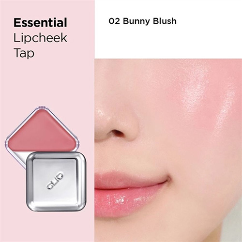 Hình ảnh minh họa củaMá Hồng Kiêm Son Môi Clio Essential LipCheek Tap 02 Bunny Blush 4.5g