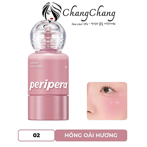 Má Hồng Dạng Kem Peripera Syrupy Tok Cheek Milky Lavender 9g
