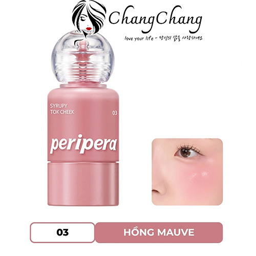 Má Hồng Dạng Kem Peripera Syrupy Tok Cheek Friendship Mauve 9g