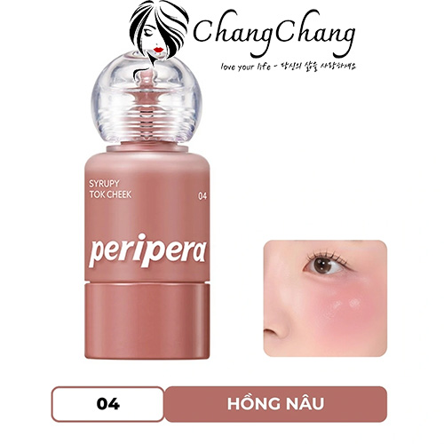 Má Hồng Dạng Kem Peripera Syrupy Tok Cheek Sunshine Fig 9g