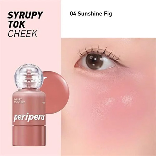 Hình ảnh minh họa củaMá Hồng Dạng Kem Peripera Syrupy Tok Cheek Sunshine Fig 9g