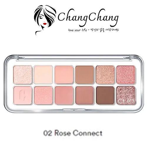 Phấn Mắt 12 Ô Clio Pro Eye Palette Air #02 Rose Connect