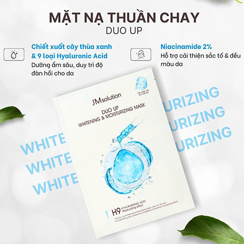 Hình ảnh minh họa củaMặt nạ dưỡng trắng và cấp ẩm chuyên sâu JMsolution Duo Up Whitening & Moisturizing Mask (30mlx10miếng)