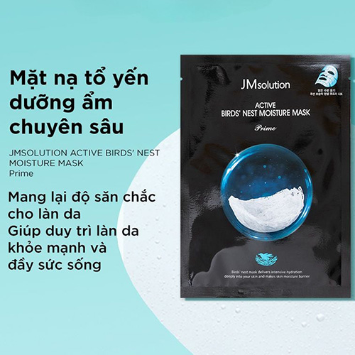 Hình ảnh minh họa củaMặt Nạ Tổ Yến Dưỡng Ẩm JM Solution Active Bird's Nest Moisture Mask Prime