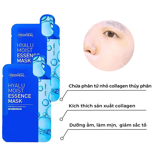 Hình ảnh minh họa củaMặt Nạ Dưỡng Ẩm Chuyên Sâu Mediheal Hyalu Moist Essence Mask 1 miếng