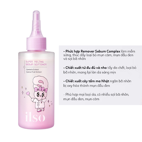 Hình ảnh minh họa củaTinh Chất Ủ Mụn Đầu Đen Ilso Super Melting Sebum x Esther Bunny Edition 150ml