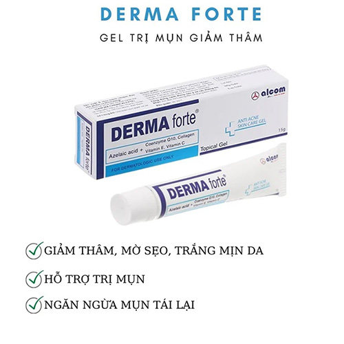 Hình ảnh minh họa củaGel Derma Forte Anti Acne Giảm Mụn Trứng Cá, Giảm Thâm, Liền Sẹo Tuýp