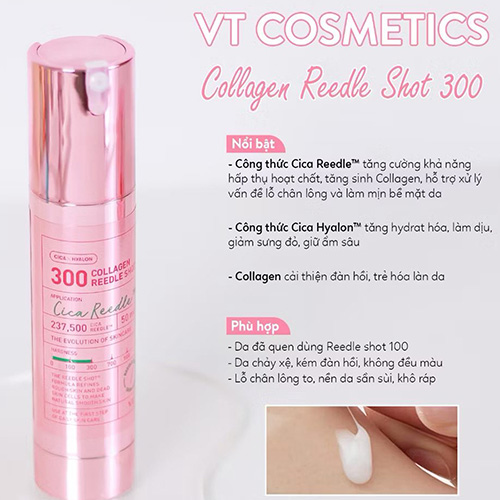 Hình ảnh minh họa củaSerum vi kim VT Cosmetics Collagen Reedle Shot 300