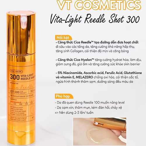 Hình ảnh minh họa củaSerum vi kim VT Vita Light Reedle Shot 300 Essence