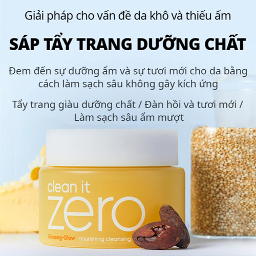 Hình ảnh minh họa củaSáp Tẩy Trang Thuần Chay Sáng Da Banila Co Clean It Zero Cleansing Balm Brightening 100ml