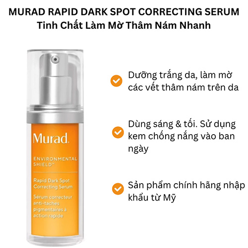 Hình ảnh minh họa củaTinh Chất Làm Mờ Thâm Nám Nhanh Serum Murad Rapid Dark Spot Correcting Serum 30ml