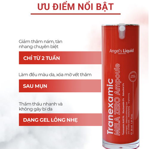 Hình ảnh minh họa củaTinh Chất Giảm Thâm Nám Chuyên Biệt Serum Angel's Liquid Tranexamic Mela Zero Ampoule 30ml