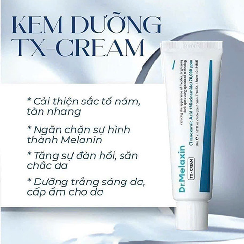 Hình ảnh minh họa củaKem Dưỡng Da Mờ Nám, Tàn Nhang TX Cream Dr.Melaxin Tăng Độ Đàn Hồi Cho Da Hàn Quốc 50ml