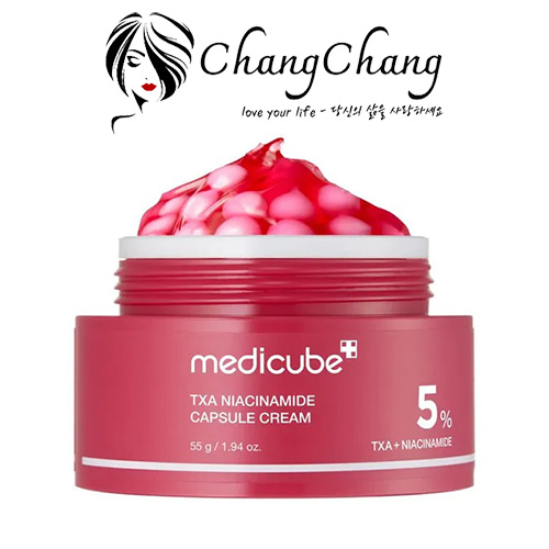Kem Dưỡng Sáng, Phục Hồi Da Medicube TXA + 5% Niacinamide Capsule Cream 55g