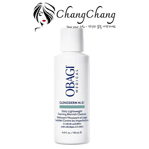 Sữa rửa mặt cho da dầu mụn chứa BHA Obagi Clenziderm MD Daily Care Foaming Cleanser 118ml