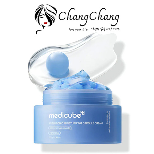 Kem Dưỡng Ẩm Medicube Hyaluronic Moisturizing Capsule Cream 55g