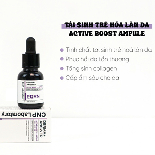 Hình ảnh minh họa củaTinh Chất PDRN Căng Bóng Sáng, Hỗ Trợ Tái Sinh CNP PDRN Derma Answer Active Boost Ampule