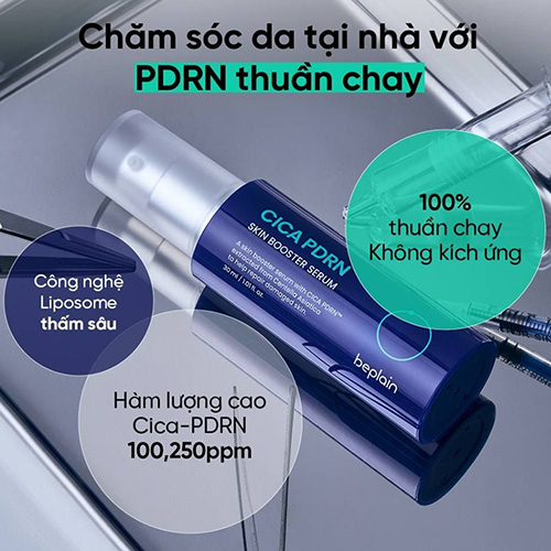 Hình ảnh minh họa củaTinh Chất Làm Dịu, Phục Hồi Beplain Cica PDRN Skin Booster Serum 30ml