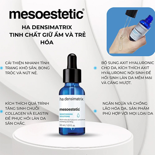 Hình ảnh minh họa củaTinh chất dưỡng ẩm và chống lão hóa Serum Mesoestetic HA Densimatrix