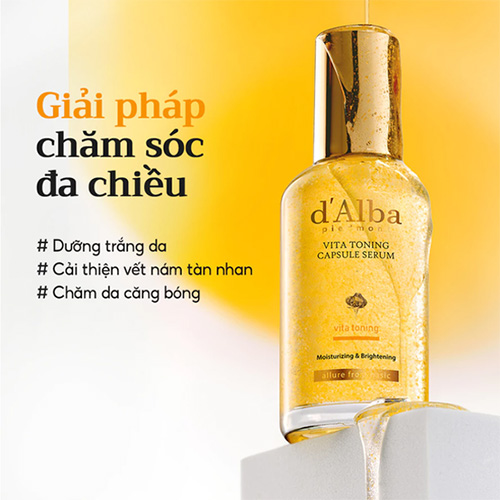 Hình ảnh minh họa củaTinh chất viên nang dưỡng ẩm d'Alba Vita Toning Capsule Serum 50ml
