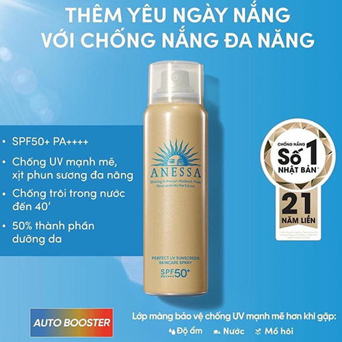 Hình ảnh minh họa củaXịt chống nắng Anessa Perfect UV Sunscreen Skincare Spray SPF50+/PA++++ 60ml