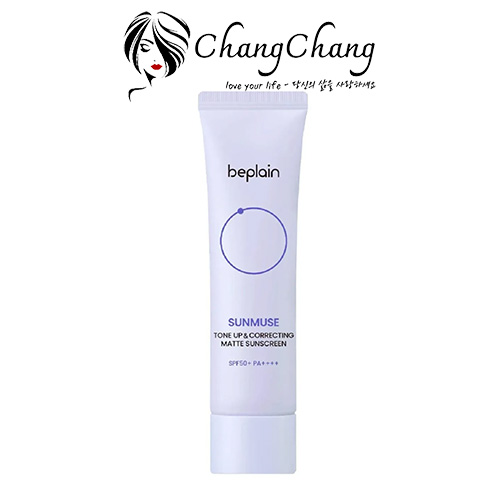 Kem Chống Nắng Beplain Nâng Tone, Kiềm Dầu Sunmuse Tone Up & Correcting Matte Sunscreen SPF50+ PA++++ 50ml (Tím nhạt)