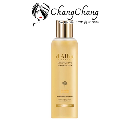 Nước Hoa Hồng Dưỡng Ẩm, Chống Lão Hoá d'Alba Vita Toning Toner 180ml