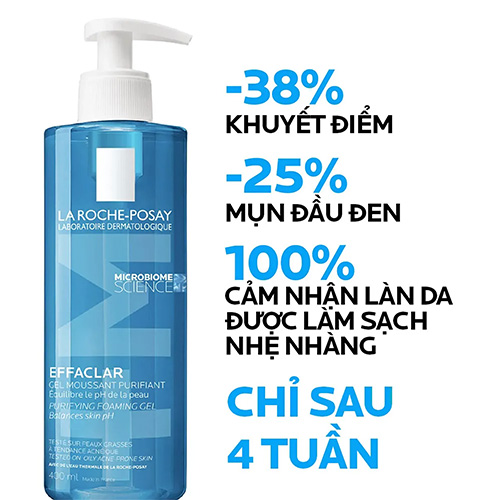 Hình ảnh minh họa củaSữa Rửa Mặt La Roche-Posay Effaclar Purifying Foaming Gel Cleanser