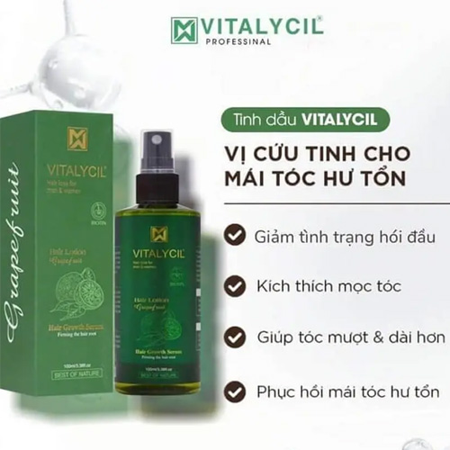 Hình ảnh minh họa củaTinh Dầu Bưởi Kích Mọc Tóc Vitalycil Hair Lotion