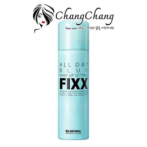 Xịt Khóa Nền Mịn Lì So Natural All Day BLUR Make Up Setting Fixx 75ml - Xanh